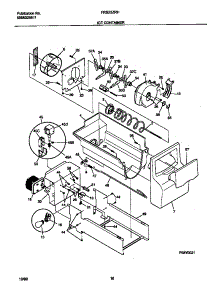 09 - Ice Container parts for Frigidaire Refrigerator FRS22ZRHD3 from AppliancePartsPros.com