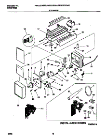 10 - Ice Maker parts for Frigidaire Refrigerator FRS22ZGGW2 from AppliancePartsPros.com