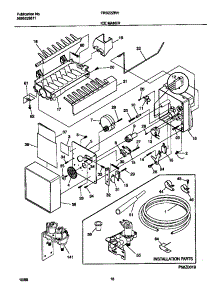 10 - Ice Maker parts for Frigidaire Refrigerator FRS22ZRHD3 from AppliancePartsPros.com