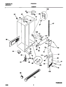 04 - Cabinet parts for Frigidaire Refrigerator FRS22ZGHW2 from AppliancePartsPros.com