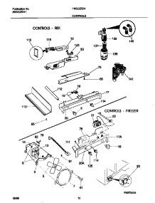 06 - Controls parts for Frigidaire Refrigerator FRS22ZGHW2 from AppliancePartsPros.com