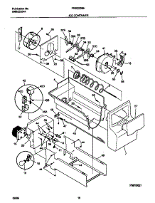 09 - Ice Container parts for Frigidaire Refrigerator FRS22ZGHW2 from AppliancePartsPros.com