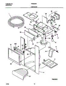 08 - Ice Dispenser parts for Frigidaire Refrigerator FRS22ZGHD1 from AppliancePartsPros.com