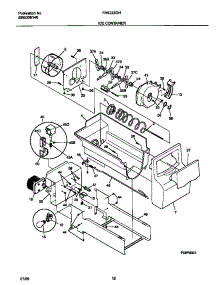 09 - Ice Container parts for Frigidaire Refrigerator FRS22ZGHD1 from AppliancePartsPros.com