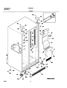 07 - Cabinet parts for Frigidaire Refrigerator FRS23F5AB7 from AppliancePartsPros.com
