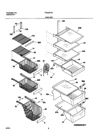 09 - Shelves parts for Frigidaire Refrigerator FRS23F5AB7 from AppliancePartsPros.com
