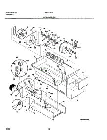 17 - Ice Container parts for Frigidaire Refrigerator FRS23F5AB7 from AppliancePartsPros.com