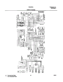 21 - Wiring Diagram parts for Frigidaire Refrigerator FRS23F5AB4 from AppliancePartsPros.com
