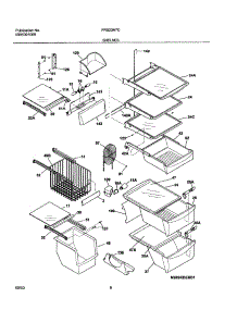 09 - Shelves parts for Frigidaire Refrigerator FRS23H7CW0 from AppliancePartsPros.com