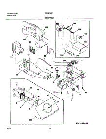11 - Controls parts for Frigidaire Refrigerator FRS23H7CW0 from AppliancePartsPros.com