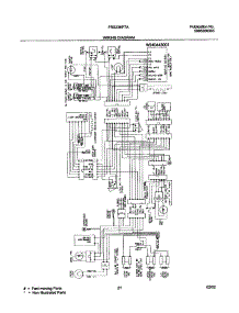 21 - Wiring Diagram parts for Frigidaire Refrigerator FRS23KF7AQ3 from AppliancePartsPros.com
