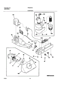 11 - Controls parts for Frigidaire Refrigerator FRS23R4AW9 from AppliancePartsPros.com