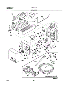 19 - Ice Maker parts for Frigidaire Refrigerator FRS23KF7AQ4 from AppliancePartsPros.com
