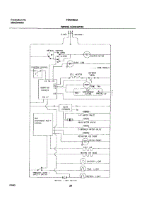20 - Wiring Schematic parts for Frigidaire Refrigerator FRS23R4AW9 from AppliancePartsPros.com