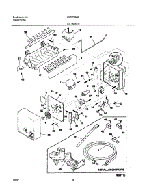 19 - Ice Maker parts for Frigidaire Refrigerator FRS23R4AQ6 from AppliancePartsPros.com
