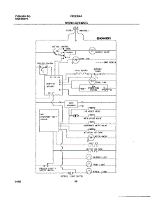 20 - Wiring Schematic parts for Frigidaire Refrigerator FRS23R4AW4 from AppliancePartsPros.com