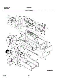 17 - Ice Container parts for Frigidaire Refrigerator FRS23R4CQ0 from AppliancePartsPros.com