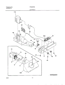 11 - Controls parts for Frigidaire Refrigerator FRS23W3AW1 from AppliancePartsPros.com