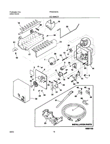 19 - Ice Maker parts for Frigidaire Refrigerator FRS23W3AQ6 from AppliancePartsPros.com
