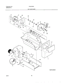 17 - Ice Container parts for Frigidaire Refrigerator FRS23W3AW1 from AppliancePartsPros.com