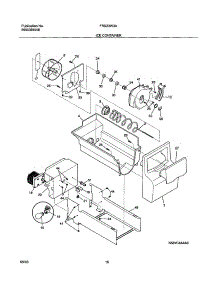 17 - Ice Container parts for Frigidaire Refrigerator FRS23W3AW9 from AppliancePartsPros.com