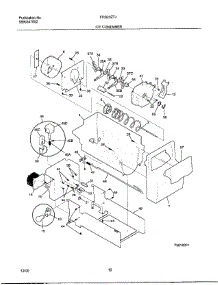 16 - Ice Container parts for Frigidaire Refrigerator FRS23ZTJB2 from AppliancePartsPros.com