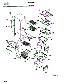 05 - Shelves parts for Frigidaire Refrigerator FRS24MWGD2 from AppliancePartsPros.com