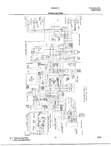 21 - Wiring Diagram parts for Frigidaire Refrigerator FRS23ZTJB2 from AppliancePartsPros.com