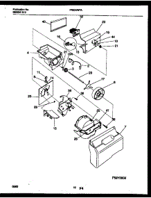 09 - Ice Dispenser parts for Frigidaire Refrigerator FRS24WPAW0 from AppliancePartsPros.com