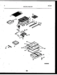 05 - Shelves And Supports parts for Frigidaire Refrigerator FPG17TPL0 from AppliancePartsPros.com
