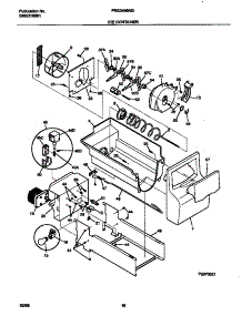 09 - Ice Container parts for Frigidaire Refrigerator FRS24MWGD2 from AppliancePartsPros.com