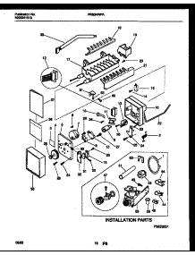 10 - Ice Maker And Installation Parts parts for Frigidaire Refrigerator FRS24WPAD0 from AppliancePartsPros.com