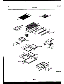 06 - Shelves And Supports parts for Frigidaire Refrigerator FPGS19TSL0 from AppliancePartsPros.com
