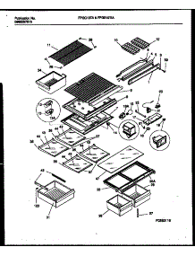 05 - Shelves And Supports parts for Frigidaire Refrigerator FPGC18TAW2 from AppliancePartsPros.com