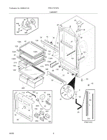 05 - Cabinet parts for Frigidaire Refrigerator FPRH17D7KF0 from AppliancePartsPros.com