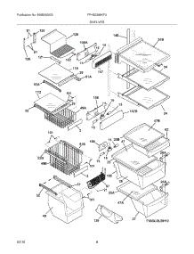 09 - Shelves parts for Frigidaire Refrigerator FPHS2399KF3 from AppliancePartsPros.com
