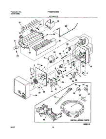 19 - Ice Maker parts for Frigidaire Refrigerator FRS26H5ASB4 from AppliancePartsPros.com