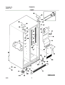 07 - Cabinet parts for Frigidaire Refrigerator FRS26HF5AB3 from AppliancePartsPros.com
