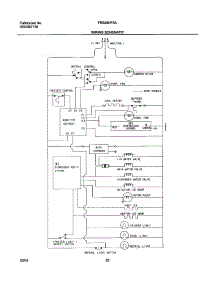 20 - Wiring Schematic parts for Frigidaire Refrigerator FRS26HF5AB3 from AppliancePartsPros.com