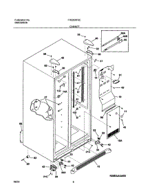 07 - Cabinet parts for Frigidaire Refrigerator FRS26KF6CQ1 from AppliancePartsPros.com