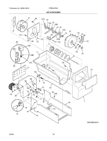 17 - Ice Container parts for Frigidaire Refrigerator FRS26HR4DQ2 from AppliancePartsPros.com