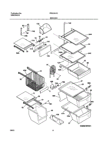 09 - Shelves parts for Frigidaire Refrigerator FRS23H7CSB1 from AppliancePartsPros.com