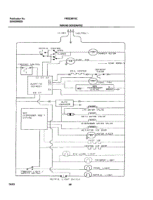 20 - Wiring Schematic parts for Frigidaire Refrigerator FRS23KF5CW0 from AppliancePartsPros.com