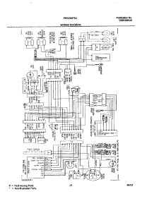 21 - Wiring Diagram parts for Frigidaire Refrigerator FRS23KF5CW0 from AppliancePartsPros.com