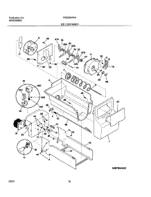 17 - Ice Container parts for Frigidaire Refrigerator FRS23KR4AQ7 from AppliancePartsPros.com