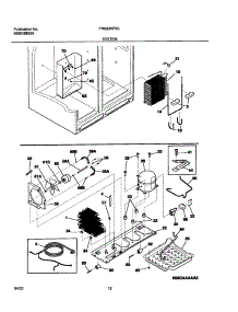 13 - System parts for Frigidaire Refrigerator FRS23KF6CB0 from AppliancePartsPros.com