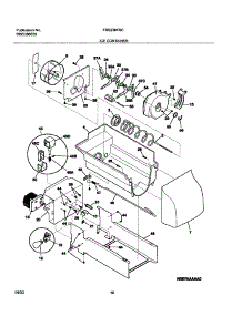 17 - Ice Container parts for Frigidaire Refrigerator FRS23KF6CB0 from AppliancePartsPros.com