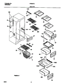 05 - Shelves parts for Frigidaire Refrigerator FRS23ZTJQ0 from AppliancePartsPros.com