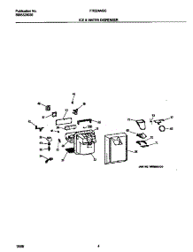 03 - Ice & Water Dispenser parts for Frigidaire Refrigerator FRS24AGGW4 from AppliancePartsPros.com