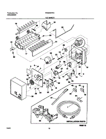 19 - Ice Maker parts for Frigidaire Refrigerator FRS23KF6CB0 from AppliancePartsPros.com